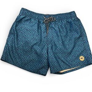 TED BAKER LONDON Blue The World's Your Lobster Swim Trunks